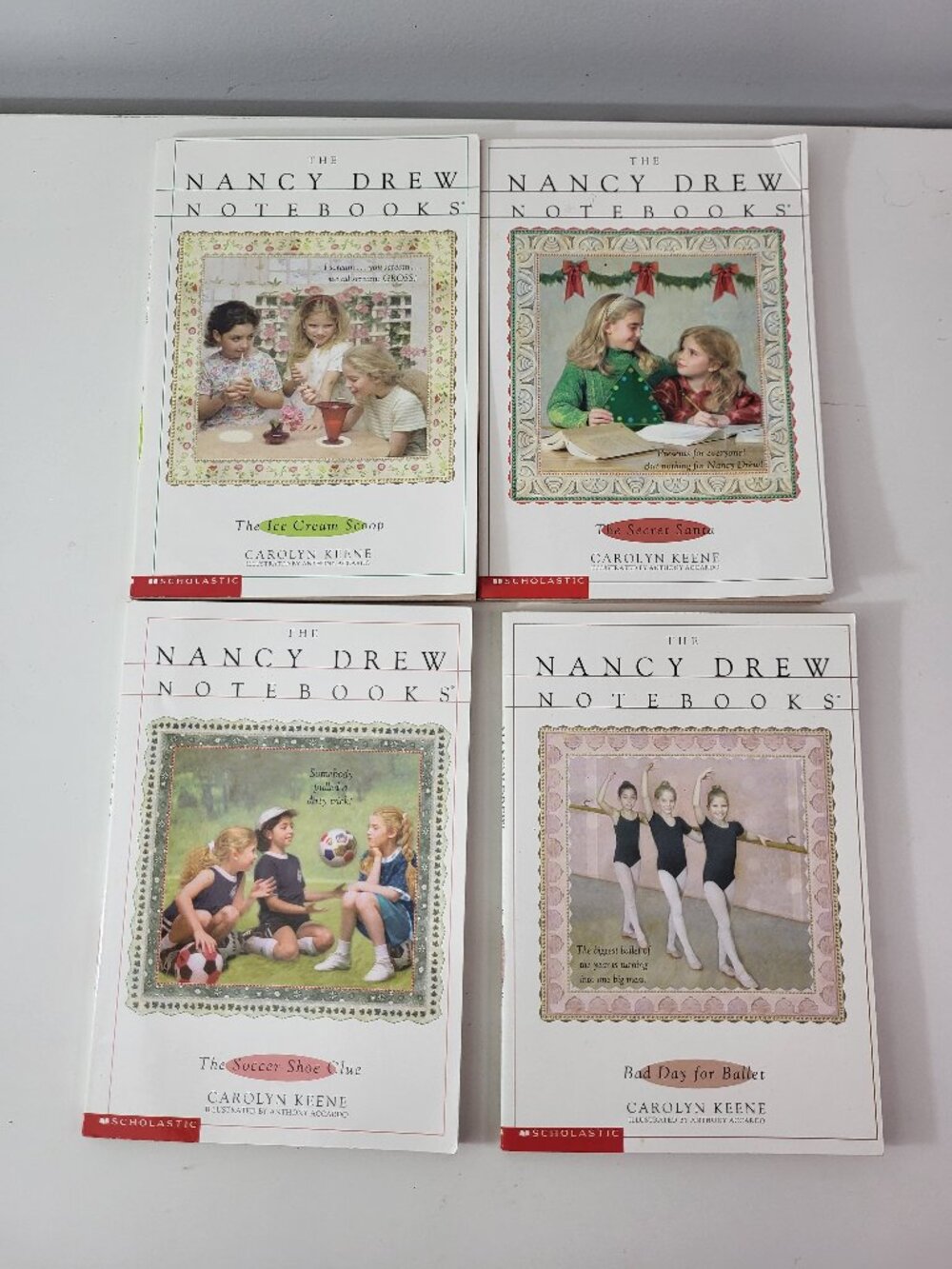 Lot of 4 The Nancy Drew Notebooks Books by Carolyn Keene - Scholastic Paperback